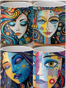Abstract Portrait Mug