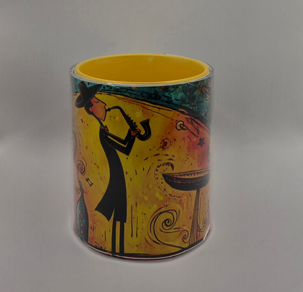 Jazz Art Mugs Yellow