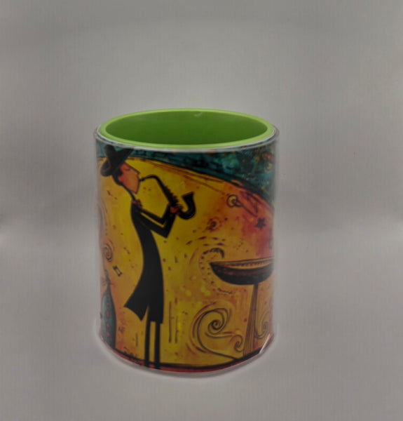 Jazz Art Mug Green