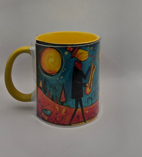 Jazz Art Mugs Yellow