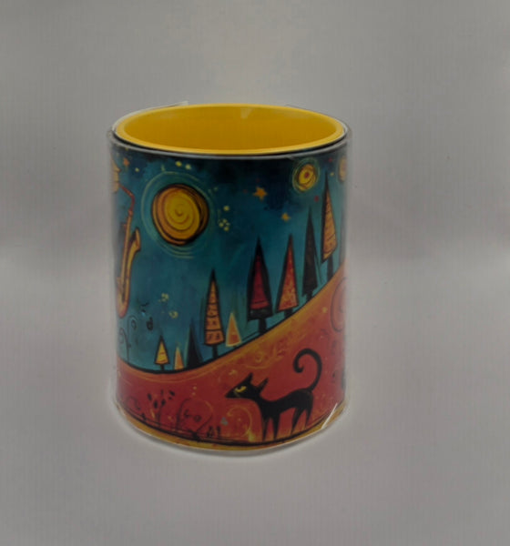 Jazz Art Mugs Yellow