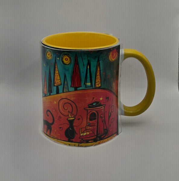 Jazz Art Mugs Yellow