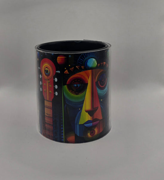 Psychedelic Design Mug Black