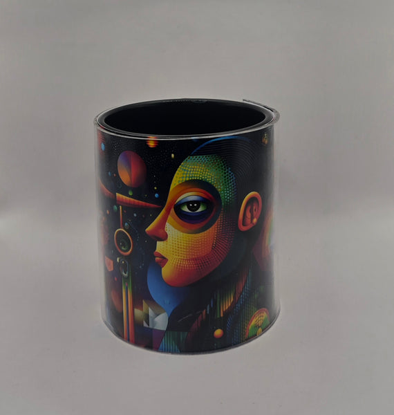 Psychedelic Design Mug Black