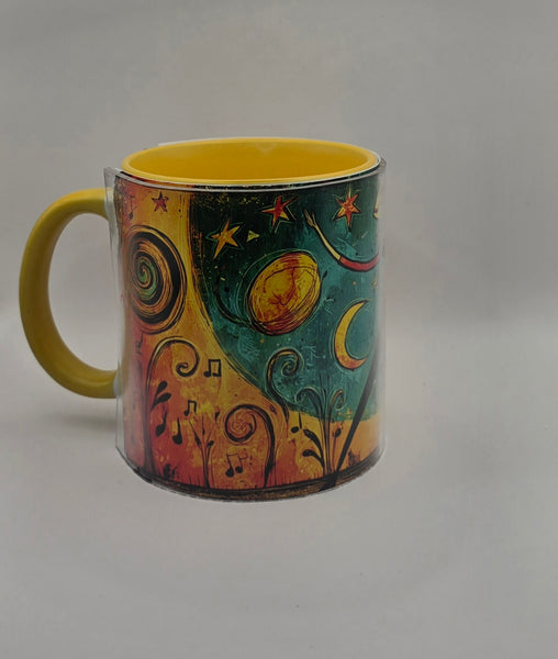 Jazz Art Mugs Yellow