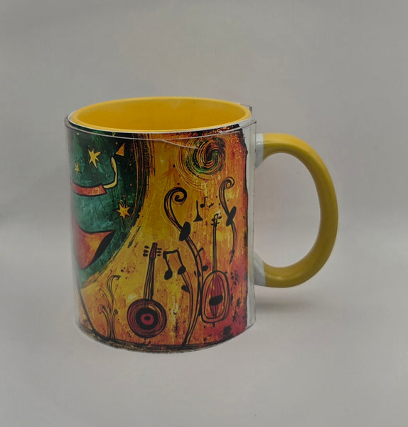 Jazz Art Mugs Yellow